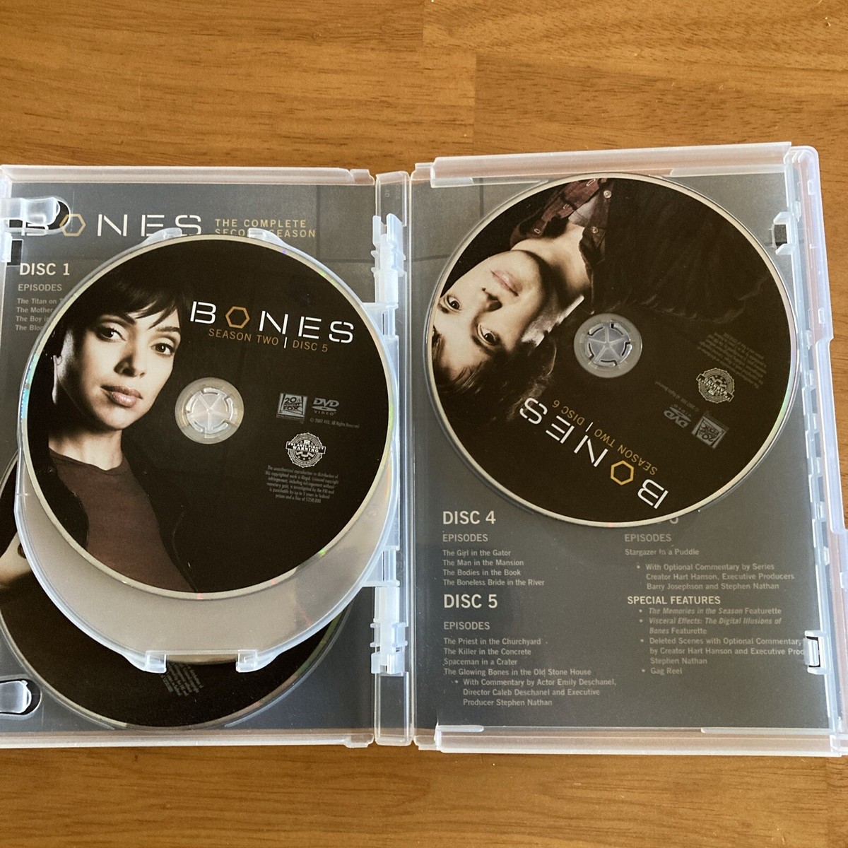 Bones TV Series DVD Lot Seasons 1, 2 , 4 & 5 David Boreanaz Emily