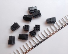50 Kits Molex3.0 6P 6 Pin Male Power plug Connector terminal pins cable harness