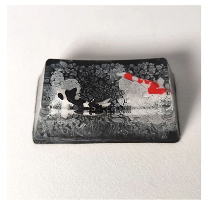 Custom Made Handmade Resin 1.5utab 1.75u Koi Fish Lotus Keycap MK Mechanical - Image 3 of 4