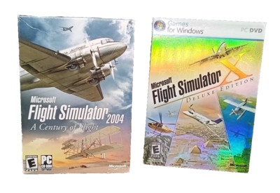 2 QTY Microsoft Flight Simulator 2004 / 2006  Video Games for PC
