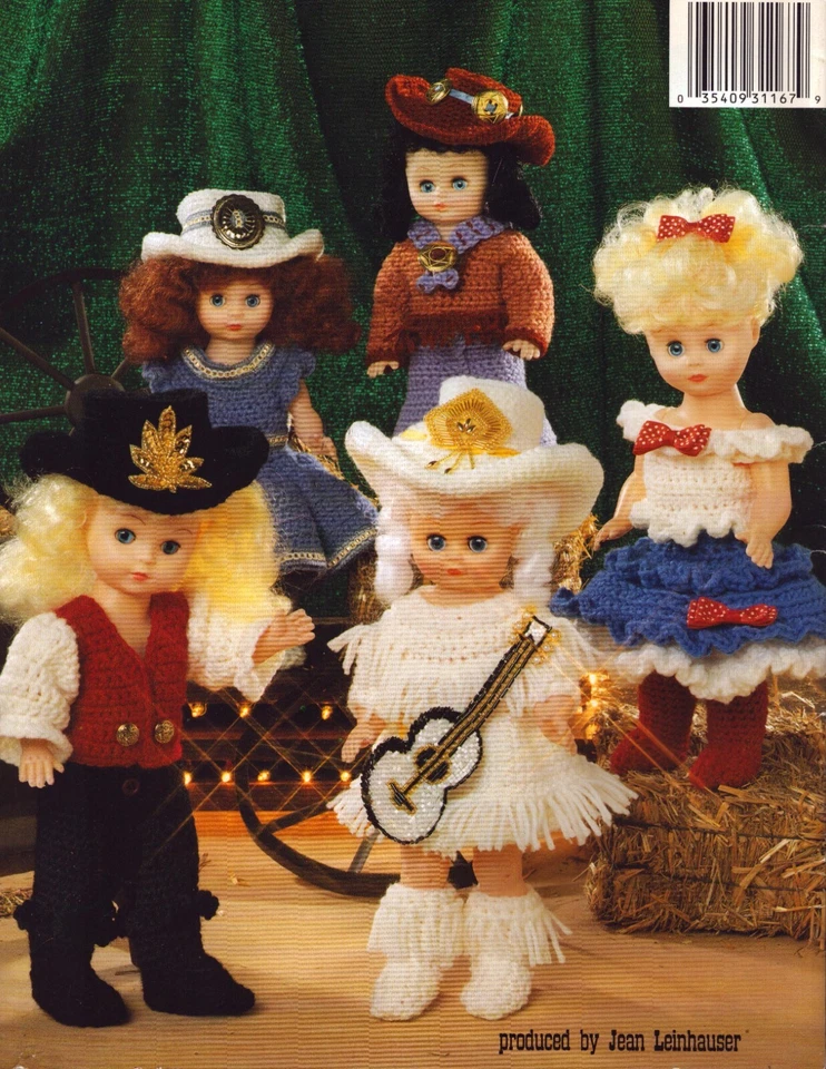 Country Western Dolls Clothes Crochet for 13" Dolls Pattern Booklet - Image 2 of 2
