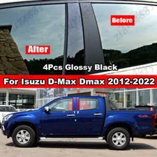 4X Car Door Column Window Pillar Post Cover Sticker For Isuzu D-Max Dmax 2012-02