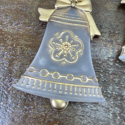 12er Set mattierter Kunststoff mit Goldzierleiste Weihnachtsschmuck Schlitten Pferd Rentier - Bild 14 von 16