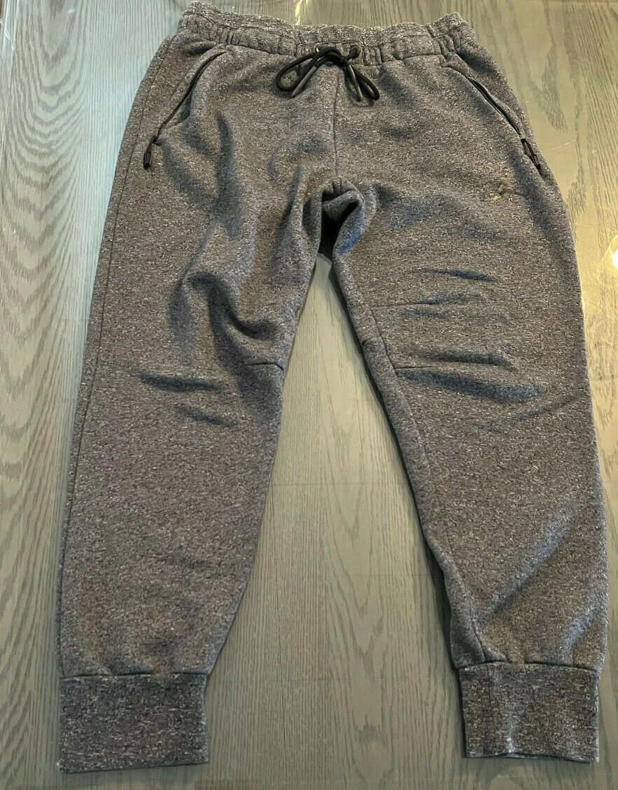 Jordan Sweatpants Joggers Mens XL Tapered Leg grey Fleece Cement