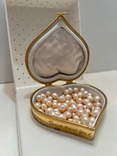 Caron Lady Caron Le Coeur De Caron Bath Pearls Limoges Collectible Sealed & New