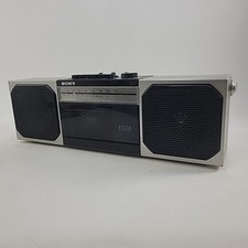 Vintage Sony CFS-300 Boombox Cassette Radio Equalizer AM/FM Tested Working