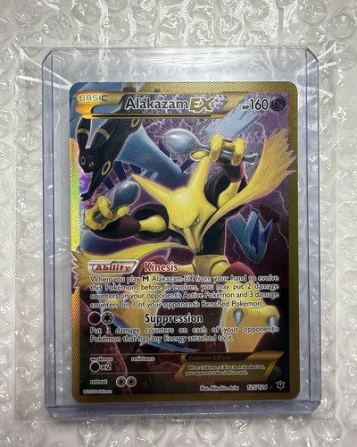 Alakazam EX 125/124 XY Full Art Secret Rare Fates Collide Pokemon Karte MINT