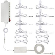 Meonum Christmas Village Light System Accessory Kit with 8 LED Bulbs for Dept 56