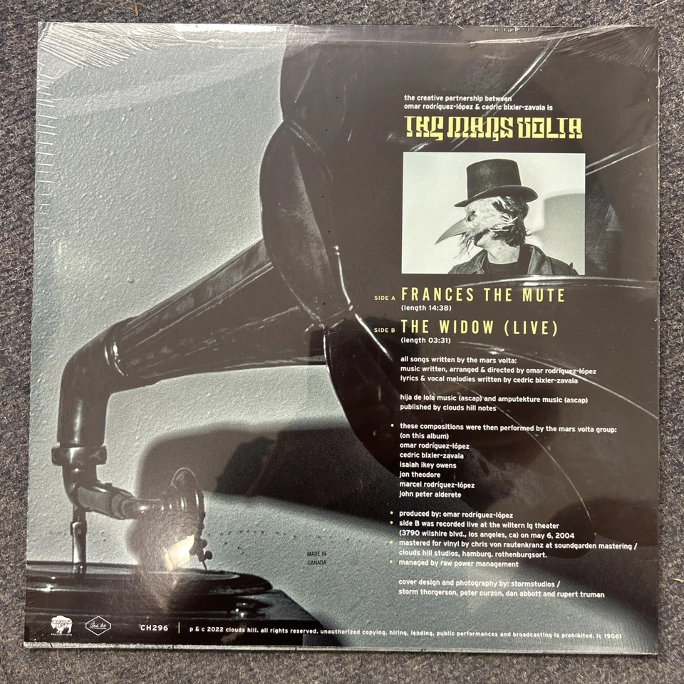 The Mars Volta - Frances the Mute & The Widow (LIVE) RSD 2023 12" Vinyl - Image 2 of 2