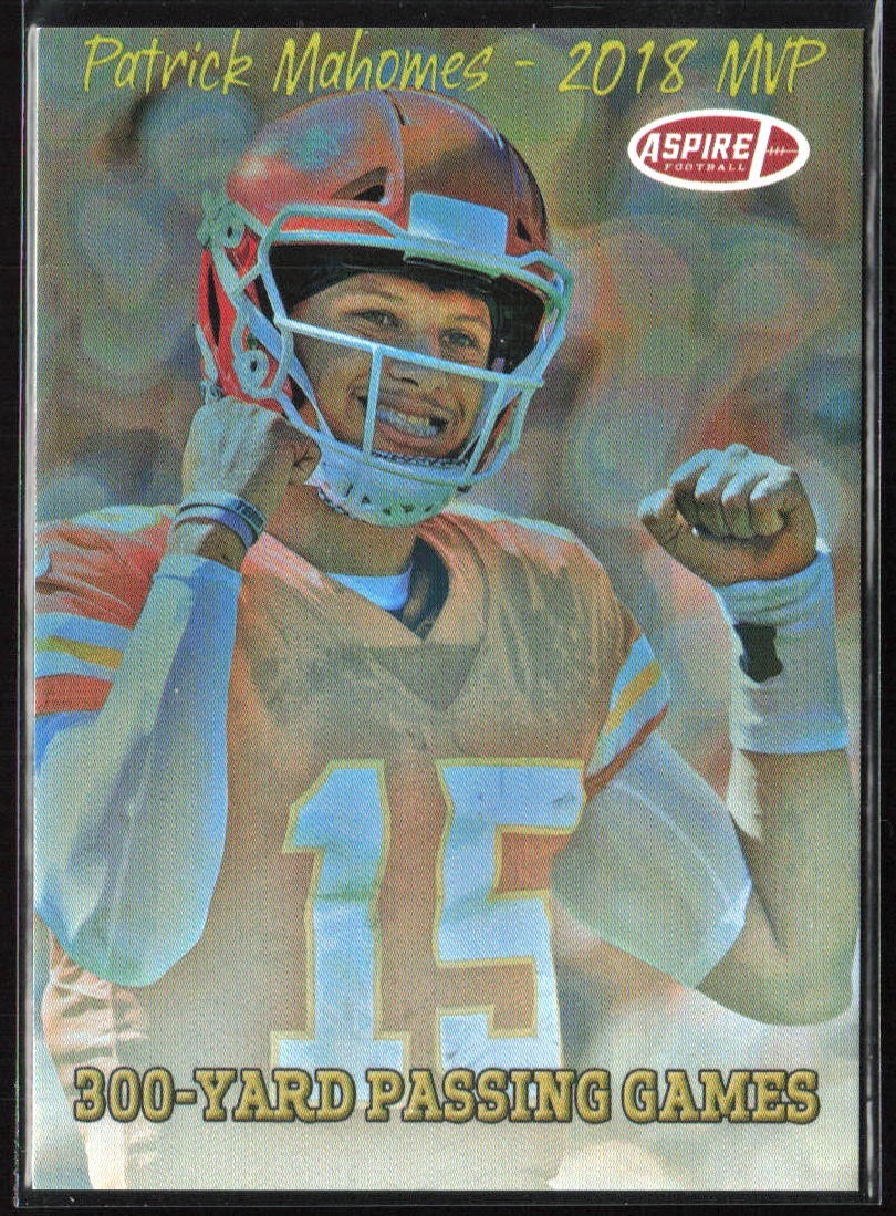 2019 Sage Hit Premier Draft Aspire 2018 MVP Gold #ASP-3 Patrick Mahomes