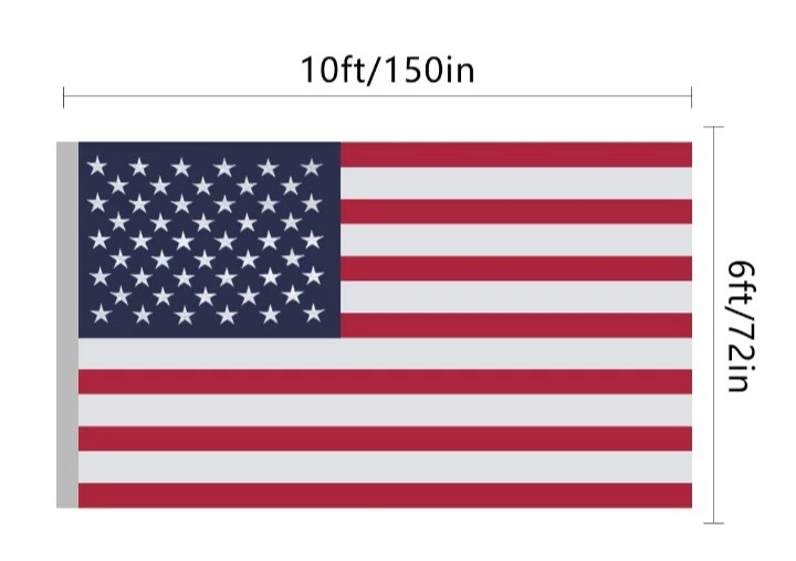 Annin Flagmakers 6'X10' American Flag Durable Outdoor Weather Resistant Nyl-Glo  - Image 4 of 4