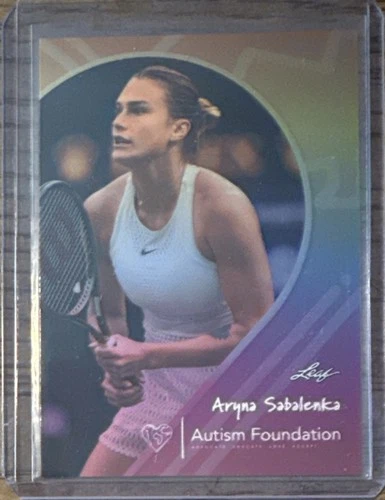 2023 Leaf Limited Edition Autism Foundation #2 Aryna Sabalenka 417/1000 NM/MT