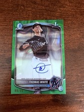 Thomas White Bowman 2025 Green Lava Refractor /99 Auto