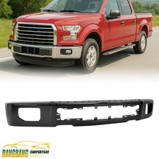 Black Steel Front Bumper Face Bar W Fog Light Holes For Ford F-150 15-2017 3pcs