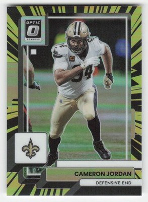 Cameron Jordan 2022 Donruss Optic Electricity SN #143 #/65