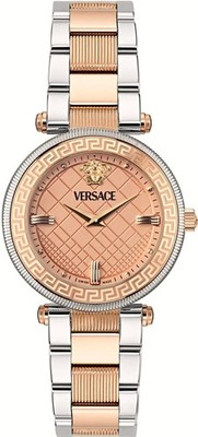 Versace VE8B00424 Reve Lady silber roségold Edelstahl Armband Uhr Damen NEU