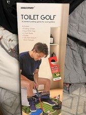 Toilet Golf Game-Practice Mini Golf in Any Bathroom - Great Toilet Time - Dad...