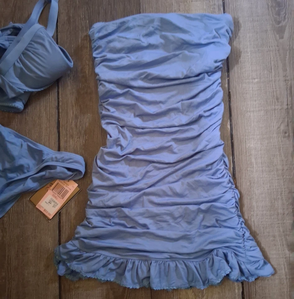 Y2K Juicy Couture Vestido de Baño Una Pieza + Bikini Traje de Baño 3 Piezas Talla Pequeño Nuevo Foto 4 de 4