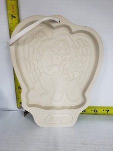 1995 Longaberger Angel Series Pottery Cookie Mold Love