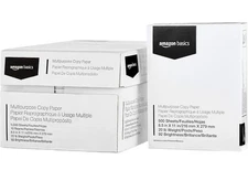 Amazon Basics Multipurpose Copy Printer Paper, 8.5 x 11 in, 20 lb, 5000 sheets