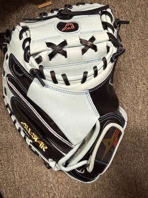 #ad #ad All Star Pro Elite Sky Blue 34 Inch CM3000 Baseball Catcher#x27;s Mitt $419.00