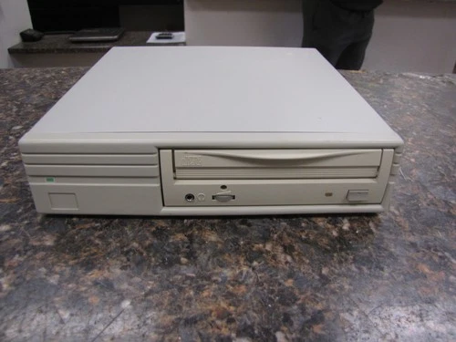 Vintage Unbranded MACH External SCSI CD-ROM Drive Enclosure-For Parts-HQ24