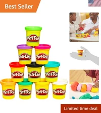 Play-Doh 10-Pack Assorted Colors for Kids - Non-Toxic, Creative Fun for Ages 2+