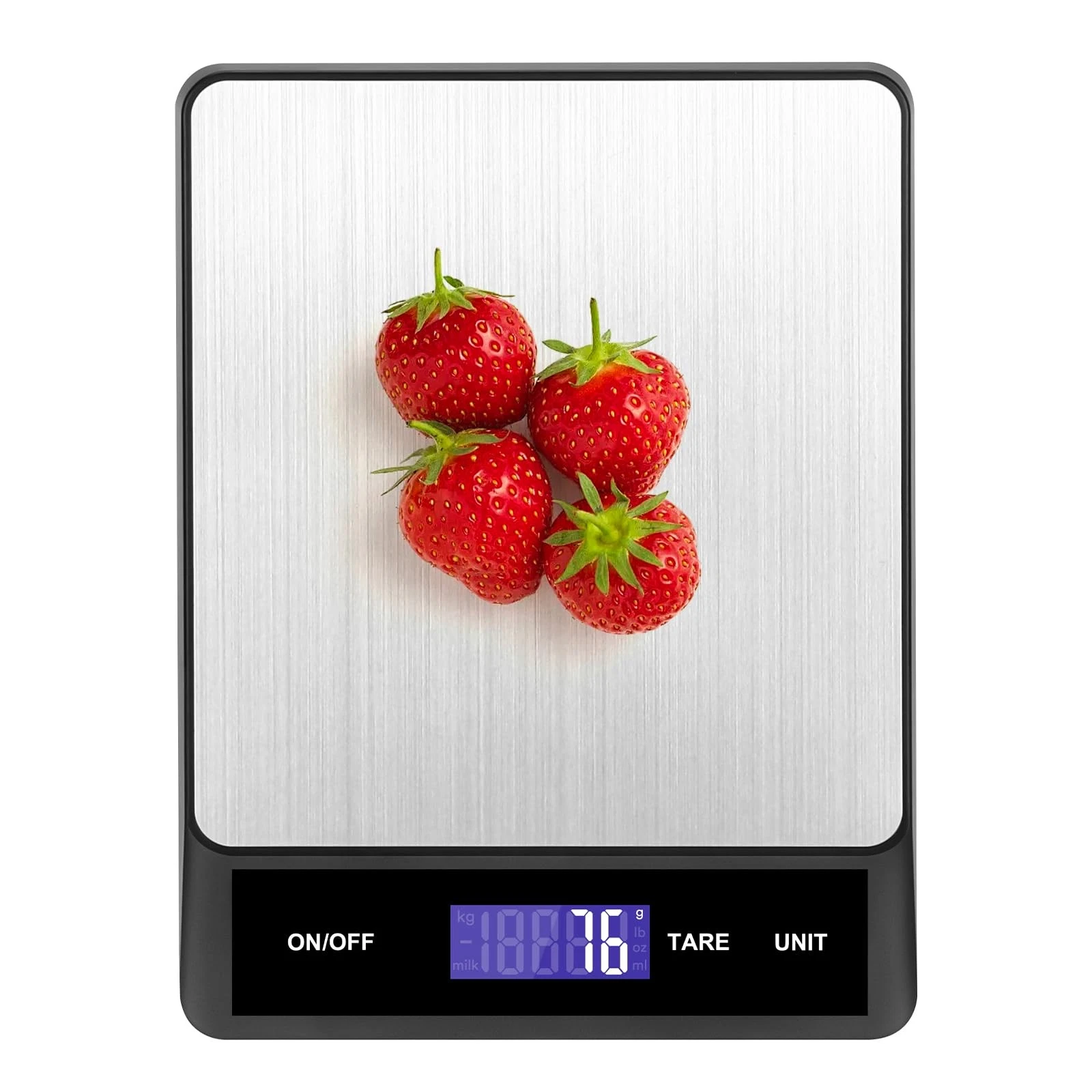 Alyvisun Digital Kitchen Scales in High Precision, 5kg-1g 5kg-1g, Black