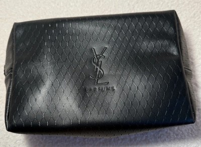 YSL YVES SAINT LAURENT Beaute black cosmetic bag w/zipper | eBay