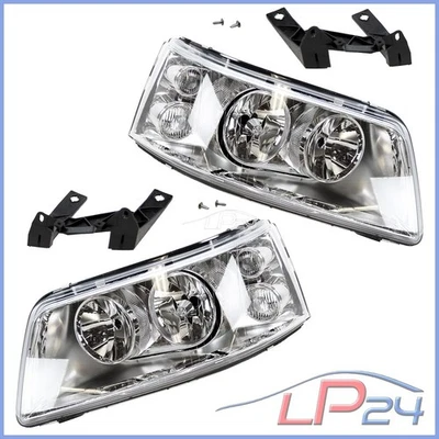 2x PHARE PRINCIPAL H7/H1 AVANT GAUCHE + DROIT POUR VW MULTIVAN TRANSPORTER T5 - Photo 1/4