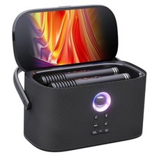 Portable Karaoke Machine for Adults, Built-in Lyrics Display and Shell S2