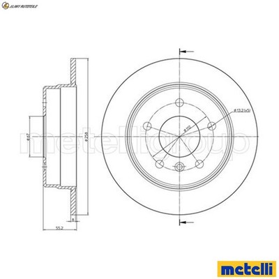 2x BREMSSCHEIBE 23-0599C FÜR MERCEDES-BENZ A-CLASSVANEO M 166.995 2.1L 4cyl