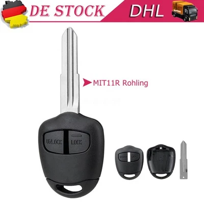 2Tasten Schlüssel Gehäuse für Mitsubishi ASX Lancer Outlander Space Star Grandis