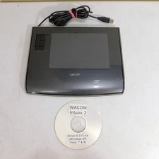 Wacom Intuos 3 USB Drawing Tablet Tested Working Missing Pen PTZ-431W