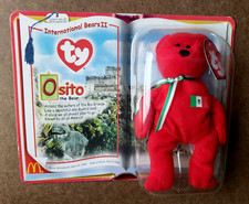 1999 OSITO The Bear McDonald's TY International Bears II Teenie Beanie Babies