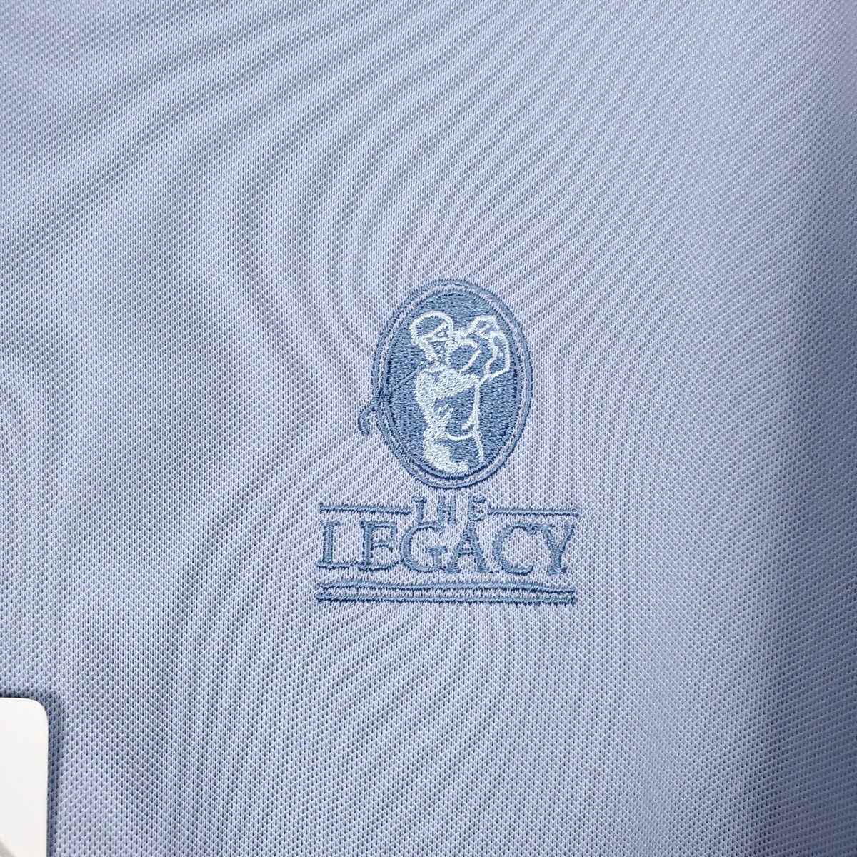 NWT The Legacy Golf Club Polo Shirt Monterey Mens M Blue