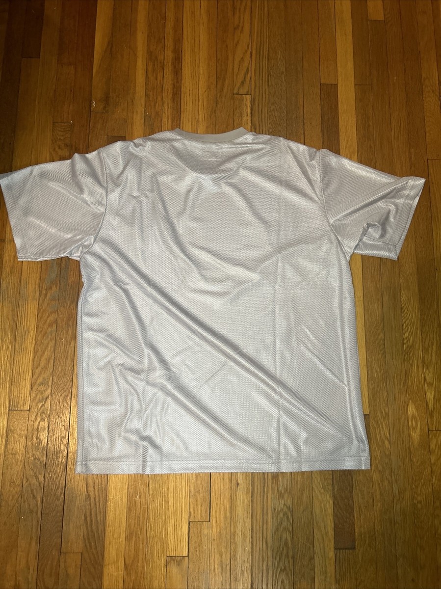 Gray Silver Supreme New York City Mesh T Shirt Men's Size M