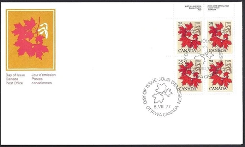 🍁Canada  #719 ULpb   "SUGAR MAPLE TREE"   Brand New 1977 First Day Cover