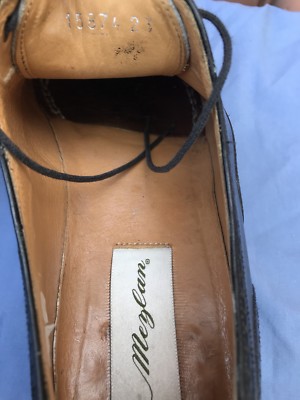 Mezlan Florence Black Leather Semi-Brogue Cap Toe Men display picture 2