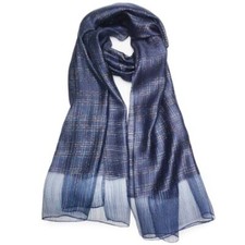 Cotton Silk Scarf Elegant Soft Wraps Color Shade Scarves for Women Top