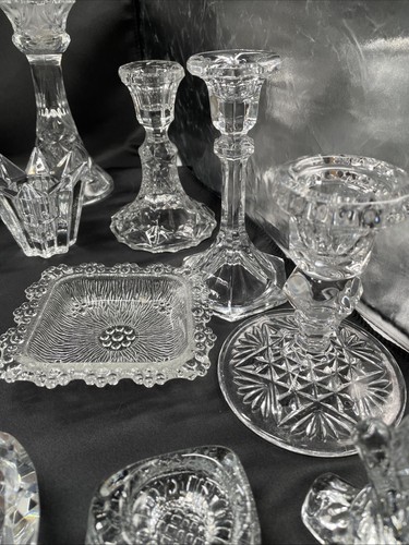 Konvolut Kerzenständer,Dosen Aus Kristall,Glass Sammlung 30 Teilen Kerzen#2 W3 - Bild 17 von 24