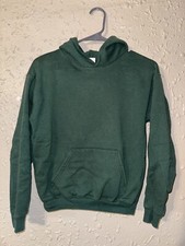 Kids Dark Green Hoodie L