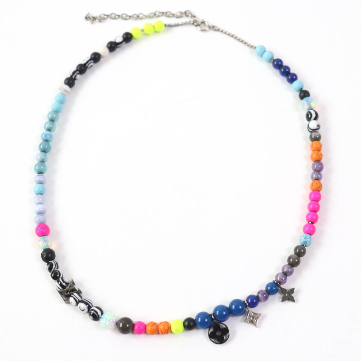 AUTH LOUIS VUITTON 2020 MP2937 COLLIER BEADS LV NECKLACE AUTH LOUIS VUITTON 2020 MP2937 COLLIER BEADS LV NECKLACE