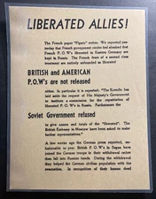 Original Germany Leaflet Dropped On USA Troops Liberated Allies
