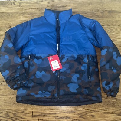 NWT Helly Hansen Men s Medium Active Reversible Jacket Coat Winter Fjord $260