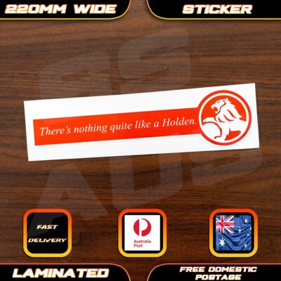 Theres Nothing Quite Like a Holden Style Retro Racing Sticker Decal Commodore V8