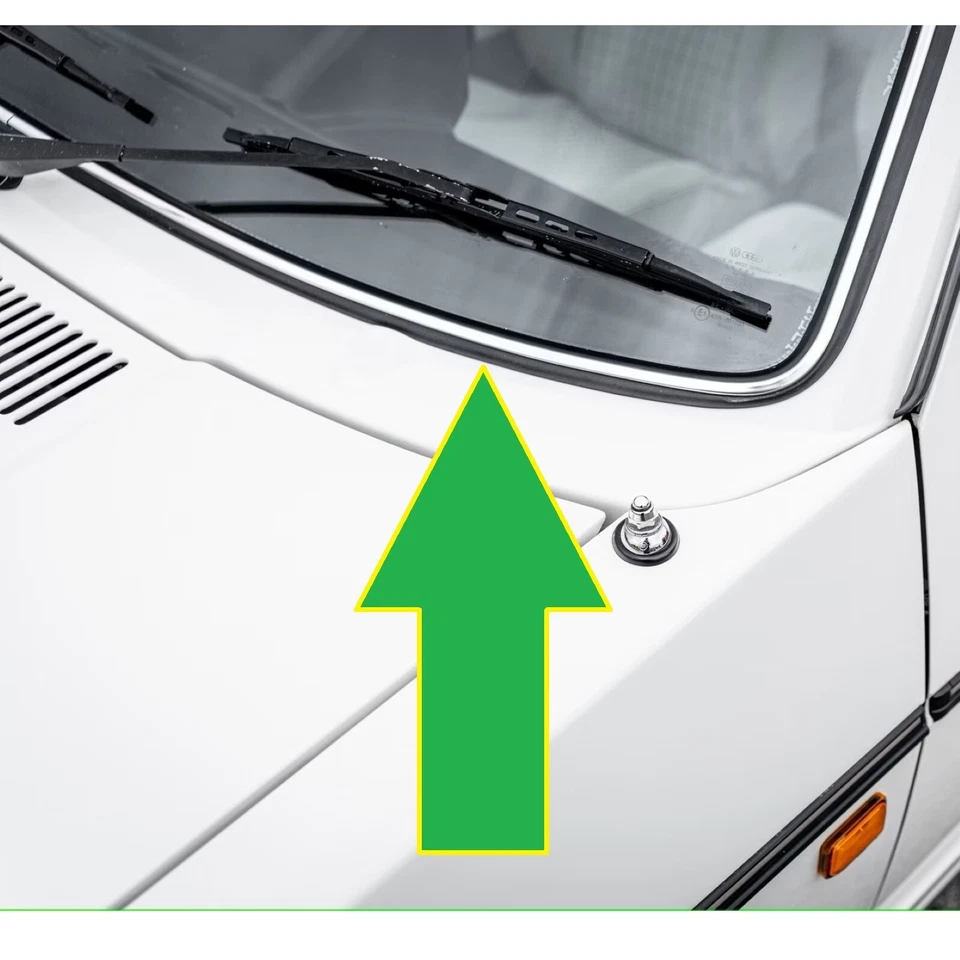 74-83 Volkswagen Rabbit MK1 Parabrisas Ventana Delantera Sello Impermeable Foto 3 de 4