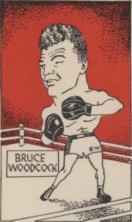 1947 D. Cummings & Son Famous Fighters Swop Cards - Bruce Woodcock #3