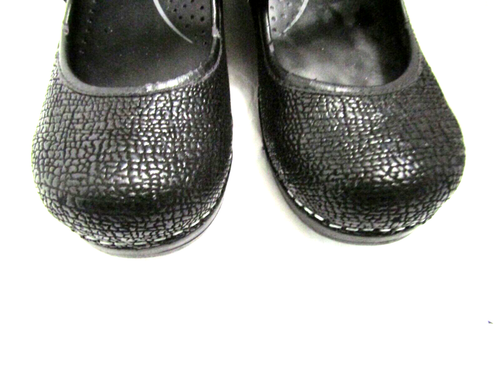 Mocasines SANITA NEGRO INCRUSTADO TELA GRUESA Mary Janes COMFORT 38/7-7,5 EE. UU. - Imagen 9 de 19