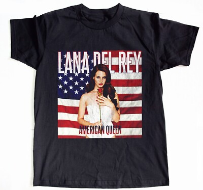 Lana Del Rey American Queen Black Unisex T-shirt Size S-5XL